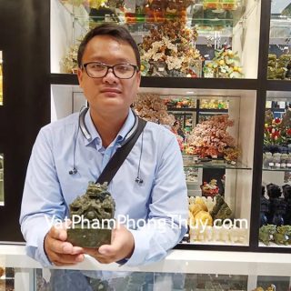 Anh Đức - khách hàng mua ấn rồng đá Lam ngọc GM035