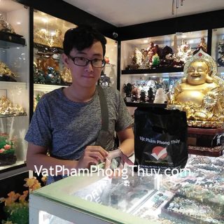 Anh Đạt - khách hàng mua mặt tỳ hưu phỉ thúy ngậm gậy như ý S6329