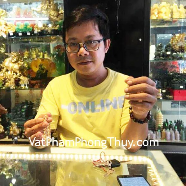 Anh Tuấn - Khách hàng mua Chuỗi mắt mèo hạt xoan S6094 và Chuỗi thạch anh vàng A++ Uruguay S6223