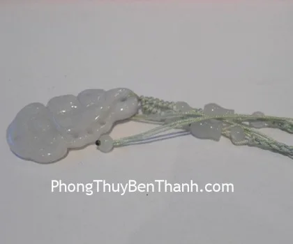 Gậy như ý đeo cổ ngọc Miến Điện lớn trước S499-1