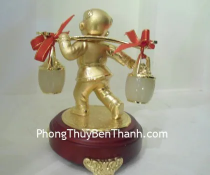 Đồng tử ban tài bạch ngọc,vàng, nhỏ Y302
