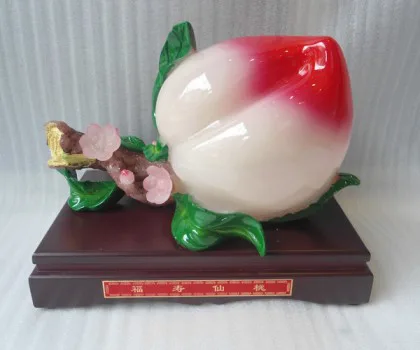 Đào trắng lớn, quả nhỏ dưới - tụ phước đa thọ FH341G