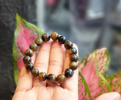 Chuỗi mắt mèo đen xám 10li FS6825