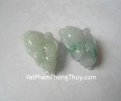 Thiềm thừ vàng đế thủy tinh xoay - chiêu tài kim thiềm H172G